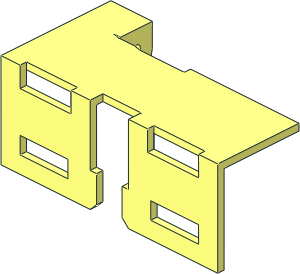 ~Electric Brick 2 x 2 x 0.667 Top Inside Metal Right Side ~Electric Brick 2 x 2 x 0.667 Top Inside Metal Right Side