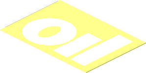 Sticker  1.6 x  2.3 with White "oil"