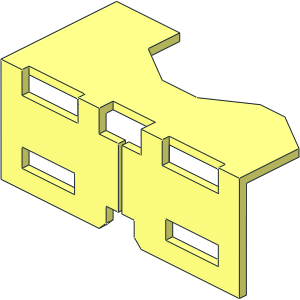 ~Electric Brick 2 x 2 x 0.667 with Side Clamps Right Inside Metal Part ~Electric Brick 2 x 2 x 0.667 with Side Clamps Right Inside Metal Part