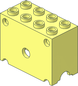 ~Technic Gear Block 2 x 4 x 3 - Top ~Technic Gear Block 2 x 4 x 3 - Top