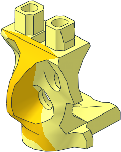 Minifig Hips Ghost with Yellow Pattern