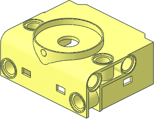 ~Electric Powered Up Large Angular Motor Front Top