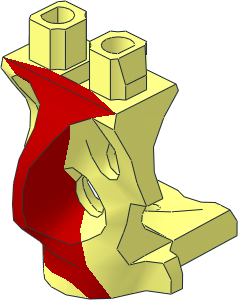 Minifig Hips Ghost with Red Pattern