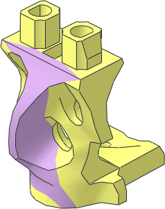 Minifig Hips Ghost with Lavender Pattern