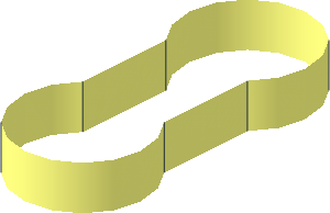 ~Electric Powered Up Twin Cable Segment with Flat Middle ~Electric Powered Up Twin Cable Segment with Flat Middle