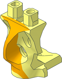 Minifig Hips Ghost with Bright Light Orange Pattern