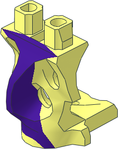 Minifig Hips Ghost with Medium Lilac Pattern