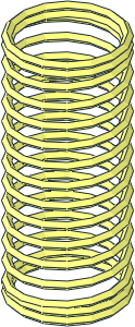 Technic Shock Absorber  9L Spring Soft (Compressed)