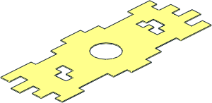 Minifig Cape Cloth Tattered and Pixelated