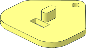 ~Train Coupling Hook Base with Rectangular Hole ~Train Coupling Hook Base with Rectangular Hole