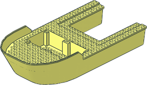 Boat Hull Floating 40 x 20 (Complete)