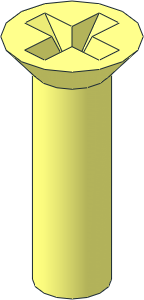 ~Screw 17.7 x  5 Countersunk Cruciform