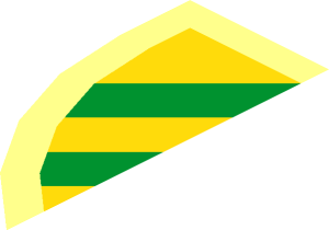 ~Green Chevron on Yellow Pattern - 1/2