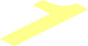 ~Sticker  1.1 x  1.9 with Number "1" - Type Face