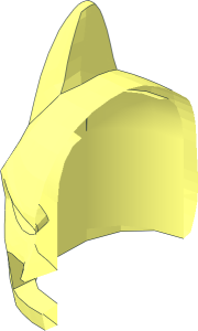 ~Minifig Headdress Batman with Angular Ears - Half