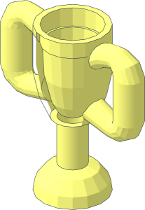 ~Minifig Trophy Cup  2.4L without Patternable Area