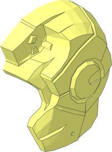 ~Minifig Helmet Iron Man - Half