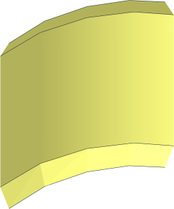 ~Minifig Weapon Blade  3.4 L with Bar  3.6 L - 0.25 Bar with Groove