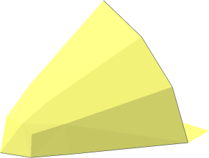 ~Minifig Headdress Chicken Beak Half