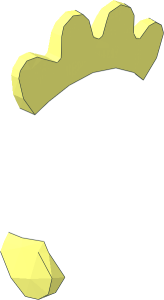 ~Minifig Headdress Chicken Comb and Wattles Half