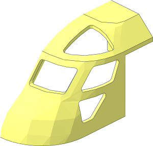 ~Plane Front  6 x  8 x  4 with  8 Windows - Half