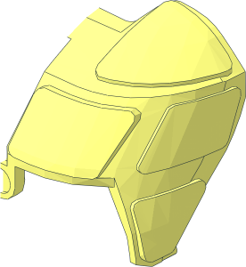 ~Glass for Plane Front  6 x  8 x  4 with  8 Windows - Half