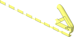 ~Ladder  2.6 x 16 Handrail End