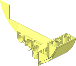 ~Slope Brick Curved  2 x  8 x  2 Inverted Double - Half