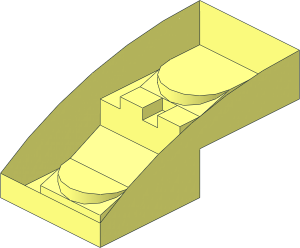~Slope Brick Curved  2 x  1 without Top Surface