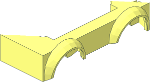 ~Car Base  4 x 10 with Mudguards - Half