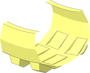 ~Tyre 19/ 67 x 75 Motorcycle with Motocross Tread - Segment