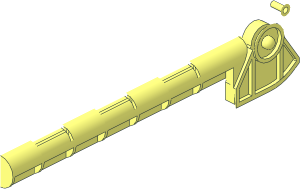 ~Duplo Train Crossing Gate Crossbar Half