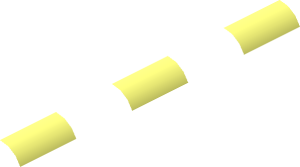 ~Duplo Train Crossing Gate Crossbar Stripes Half Pattern