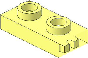 ~Plate  1 x  2 with Socket Joint-8 with Friction