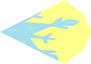 ~Tile  2 x  2 Round with Metallic Light Blue Snowflake - Quarter