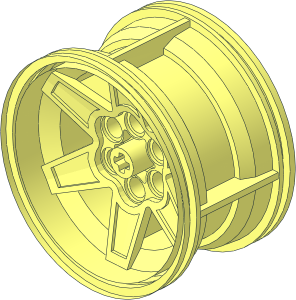 ~Wheel Rim 34 x 56 with  6 Spokes and  6 Pegholes Without Rim Front