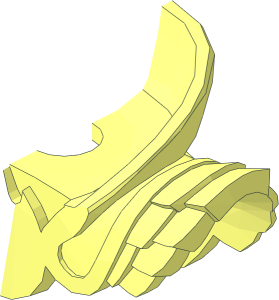 ~Minifig Armour Shoulder Pads with Neck Protection - Half