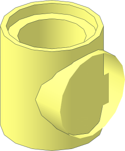 ~Technic Pin with Friction with Perpendicular Pin Hole without Pin