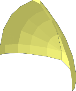 ~Tile  1 x  2 with  2 Teeth Vertical Half Tooth