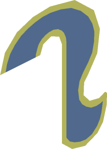 ~Animal Cat Tail with Medium Blue Stripe Pattern Side