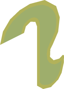 ~Animal Cat Tail with Yellowish Green Stripe Pattern Side