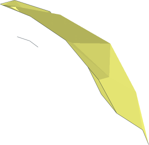 ~Plate  1 x  1 Round with Swirled Top  1/8