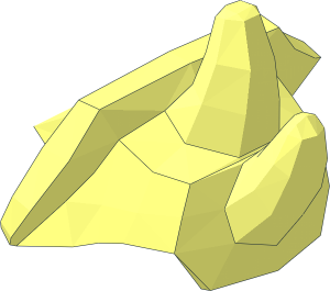 ~Minifig Armour Shoulder Pads with  4 Spikes Half