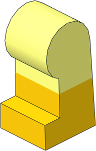 ~Minifig Leg Left with Yellow Lower Leg Pattern (Obsolete) ~Minifig Leg Left with Yellow Lower Leg Pattern (Obsolete)