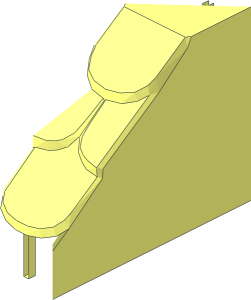~Duplo Slope  2 x  3 x  2 Shingled Half