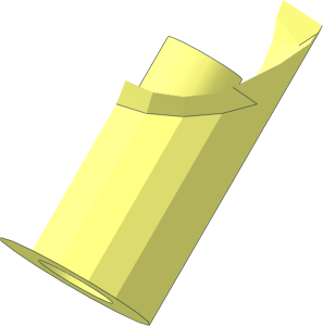 ~Minifig Arm Right Dual Mould Lower Half Inner