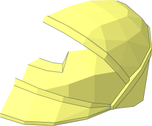 ~Minifig SW Imperial Officer Cap Half without Front