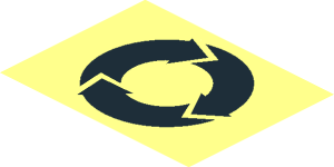 ~Three Round Circling Arrows