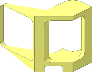 ~Windscreen  2 x  6 x  2 Vertical Frame - Half