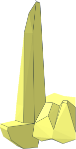 ~Minifig Crown with  4 Spikes -  1/8